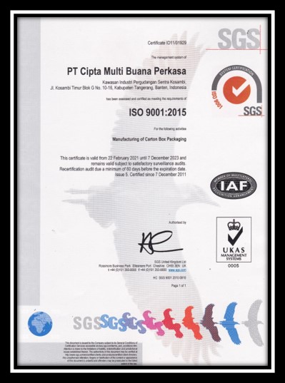 Sertifikat ISO 9001